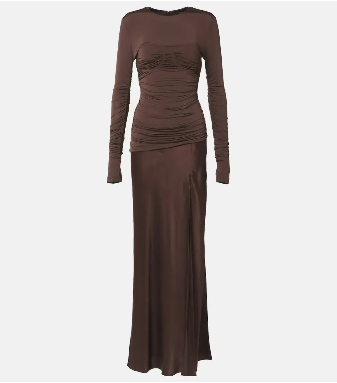 Sir the Label Alessia Draped Maxi Gown Brown Size 0 / AU 6  for rent on The Volte - main image