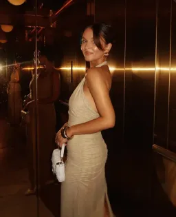 Sir the Label Jacques Mesh Halter Dress in Olive Size 1 / AU 8 for rent on The Volte - image 5