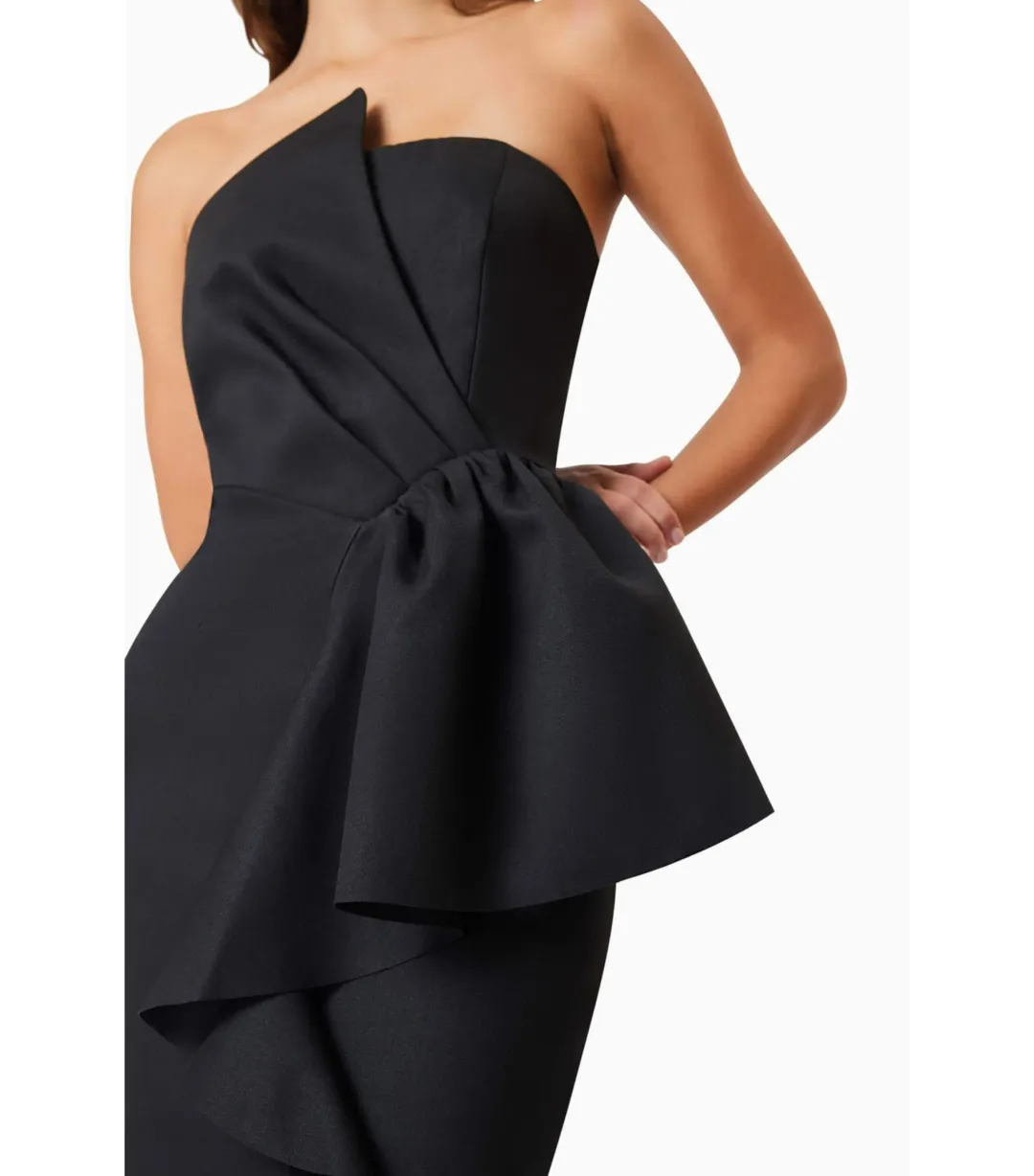 Elliatt Reception Midi Dress Black Size AU 12  for rent on The Volte - main image