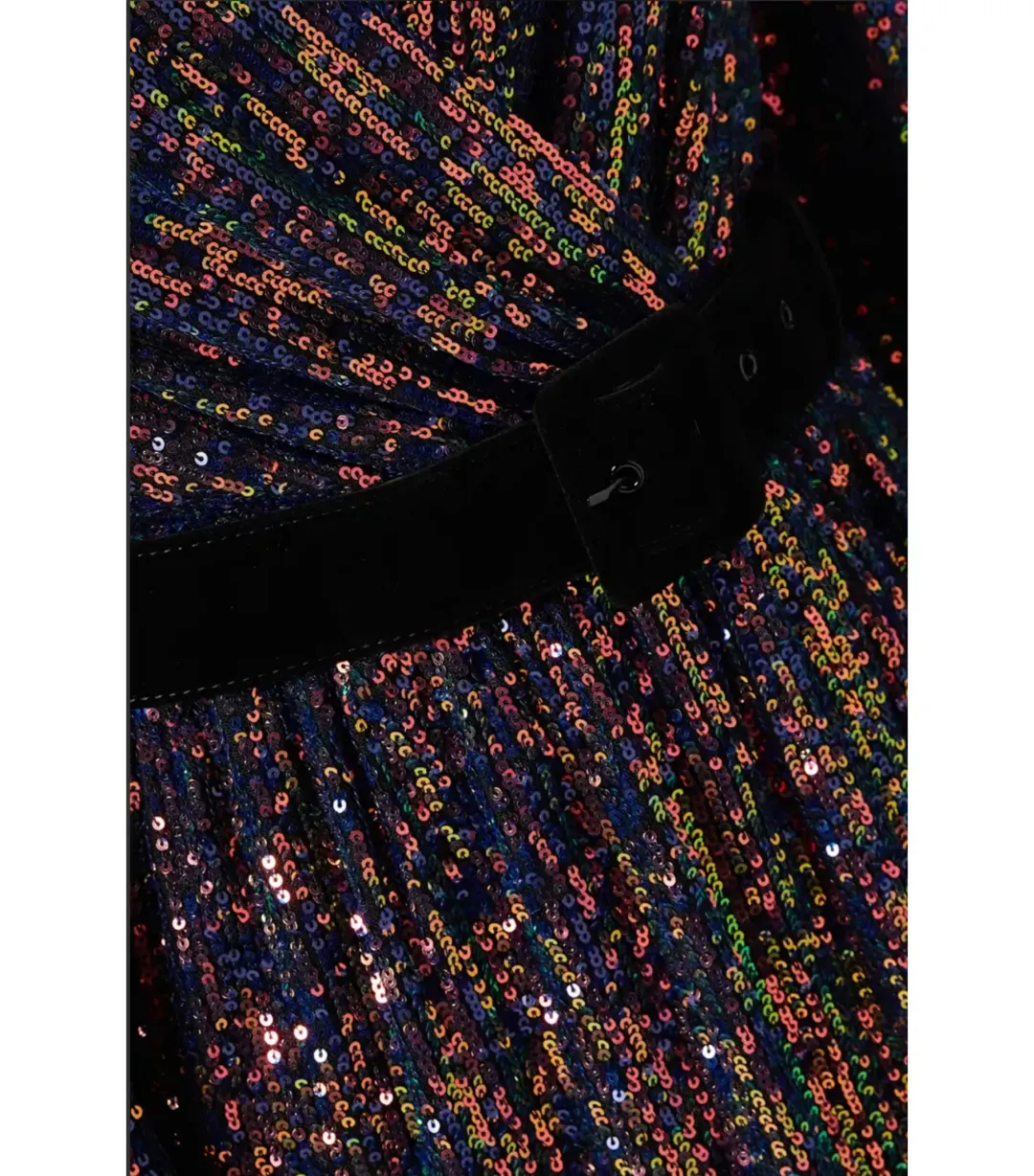 Rebecca Vallance Roxbury Midi Dress Sequin Size AU 14 NWT for rent on The Volte - main image