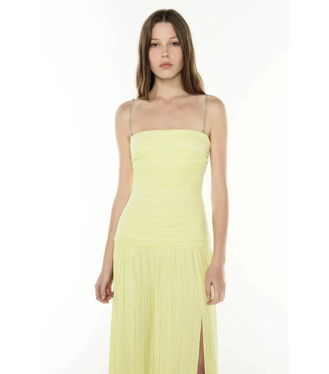 Manning Cartell Royal Debut Maxi Dress in Lemon Yellow Size AU 12  for rent on The Volte - main image