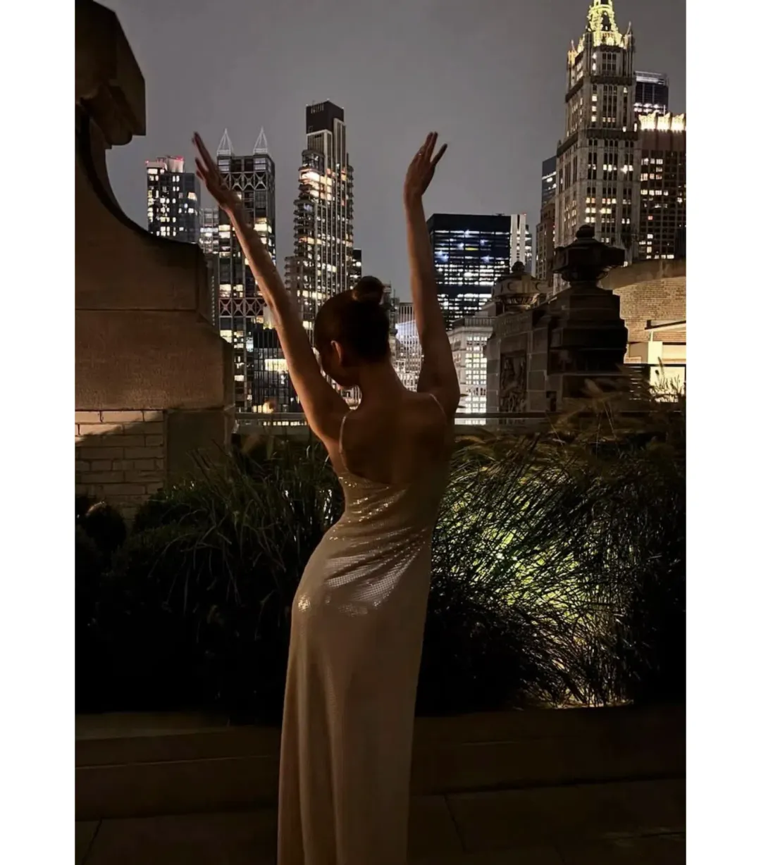 Manning Cartell High Voltage Slip Maxi Dress Nude Silver Sequin Size AU 6  for rent on The Volte - main image