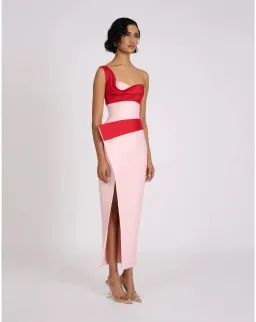 Eliya the Label Cartia Midi Dress Pink/Red Size M / AU 10 for rent on The Volte - image 2