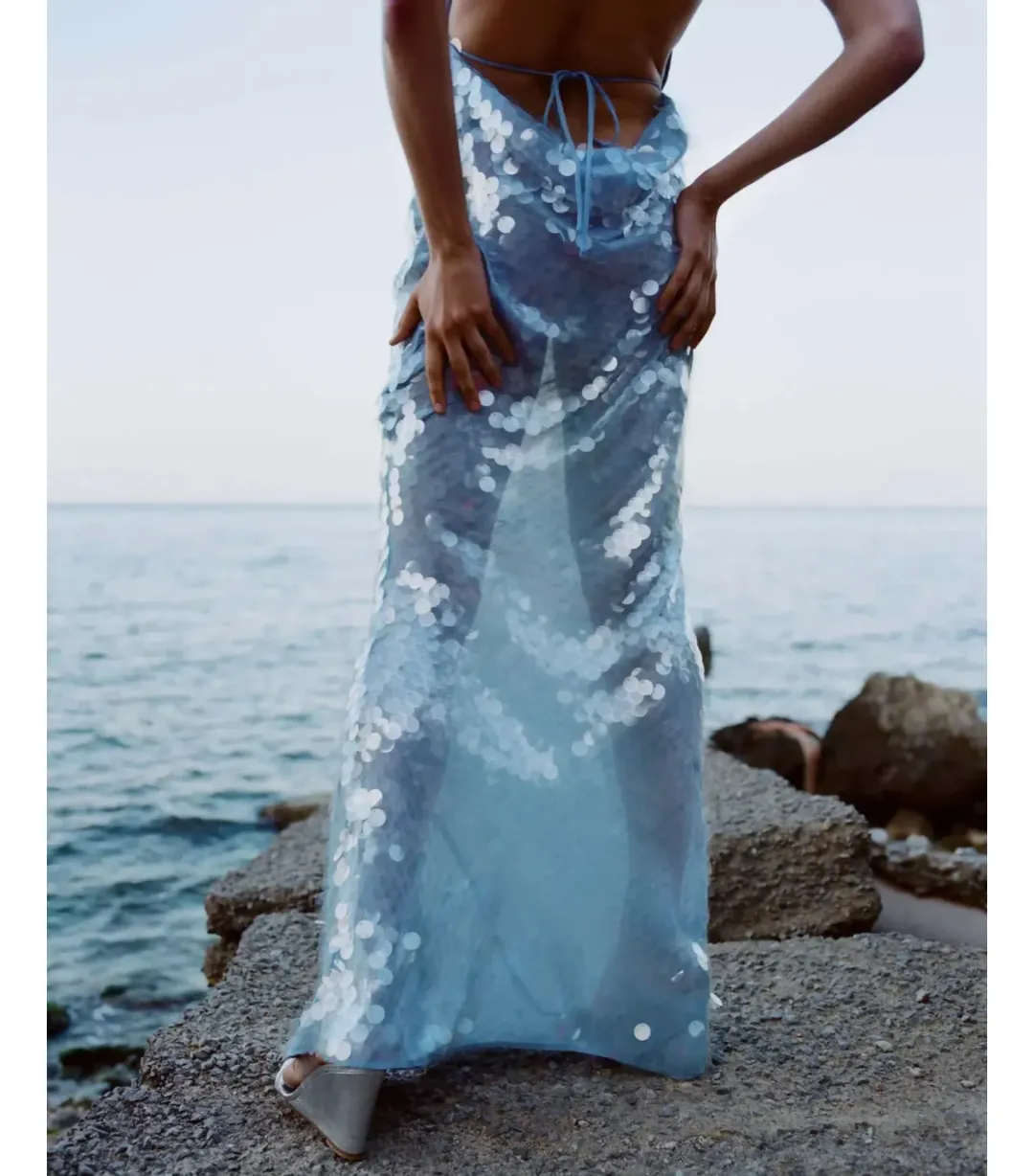 Rat & Boa Anais Maxi Dress Blue Size XS / AU 6 for rent on The Volte - main image