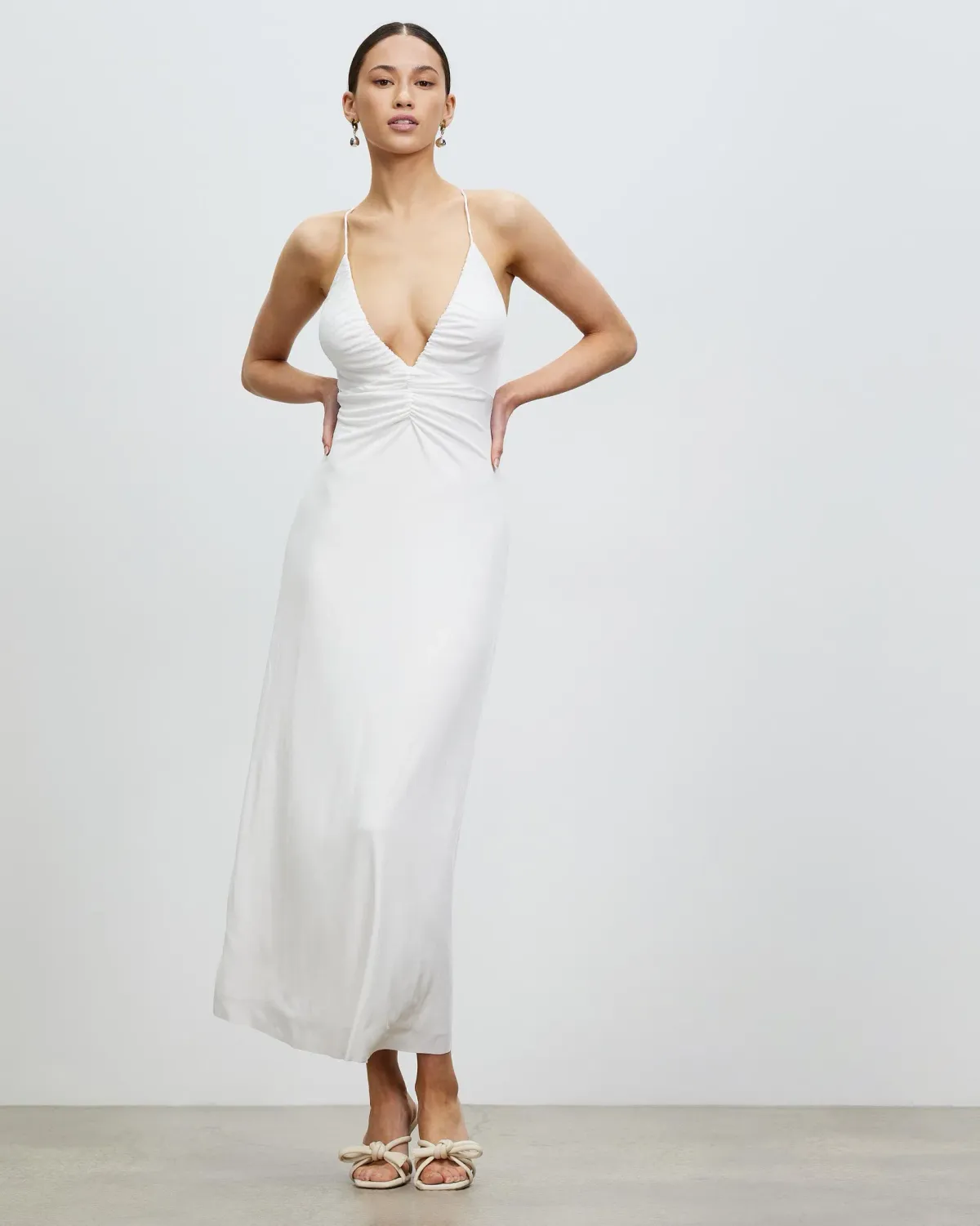 Lover The Label Nadia Maxi Dress White Size AU 8 for rent on The Volte - main image