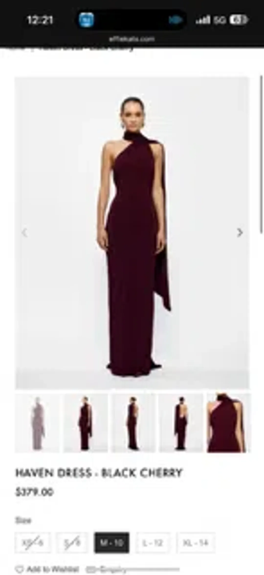 Effie Kats haven black cherry size 6 for rent on The Volte - main image