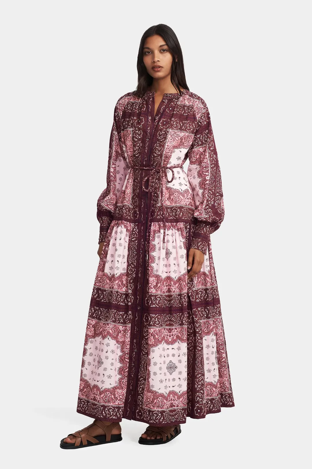 Hansen And Gretel Queenie Maxi Dress Barbera Tile Size 8 for rent on The Volte - main image