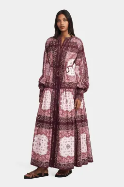 Hansen And Gretel Queenie Maxi Dress Barbera Tile Size 8 for rent on The Volte - image 3