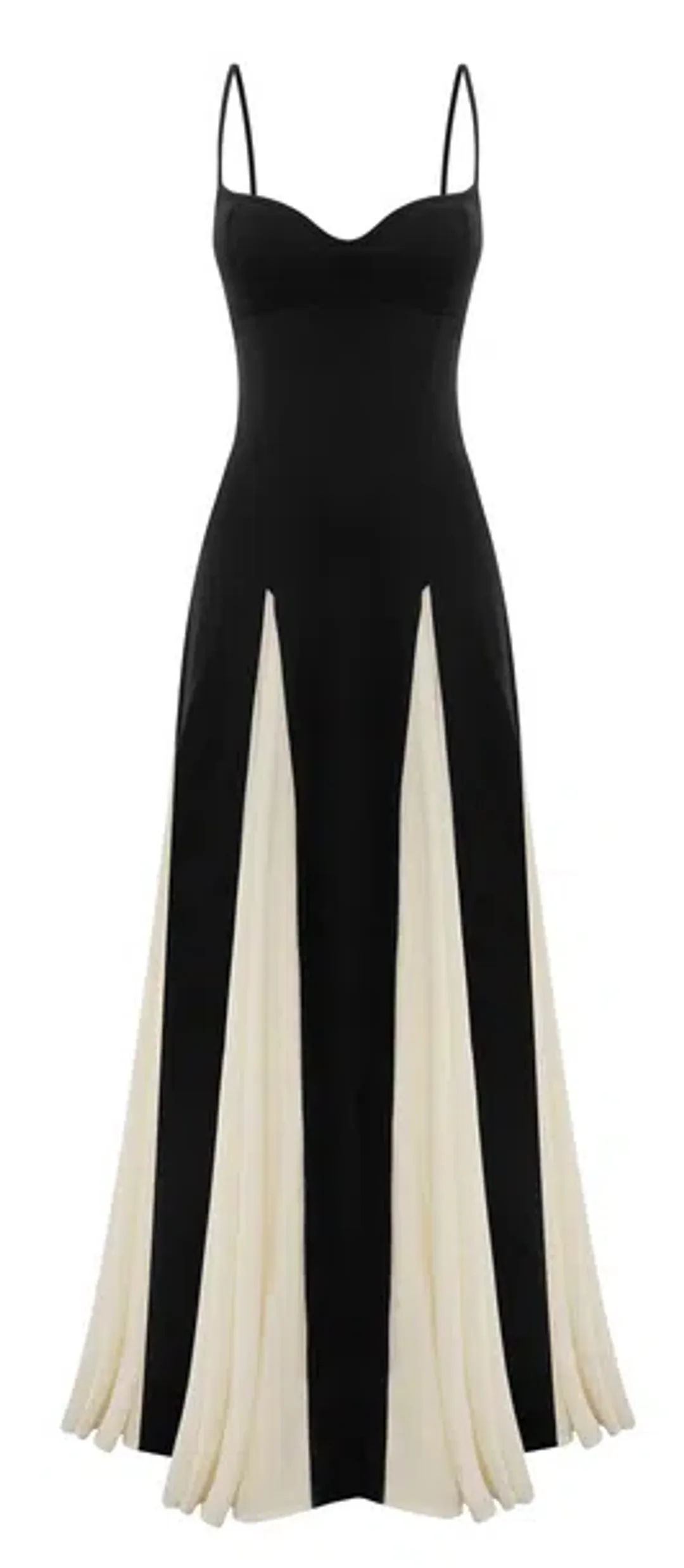 Arcina Ori Paloma Maxi Dress Black & Cream Size M/10 for rent on The Volte - main image