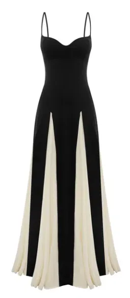 Arcina Ori Paloma Maxi Dress Black & Cream Size M/10 for rent on The Volte - image 4