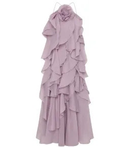 Aje Pandorea Layered Maxi Dress Purple Size AU 12 for rent on The Volte - image 3