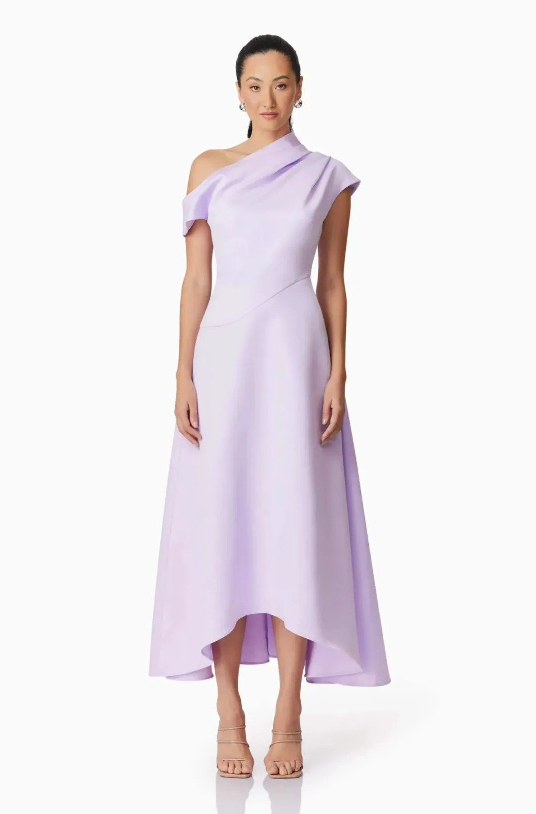 Elliatt Marissa One Shoulder Gown in Purple Size AU 8/S for rent on The Volte - main image