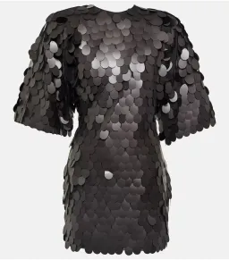 Rotate By Birger Christensen Sequined Mini Dress Black Size S / AU 8 for rent on The Volte - image 5
