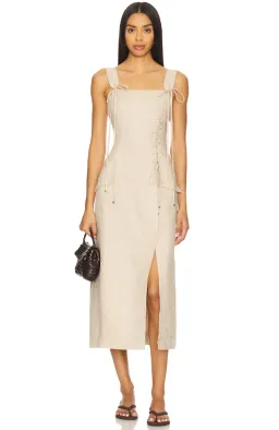 Aje Morgan Midi Dress Size 8 for rent on The Volte - image 2