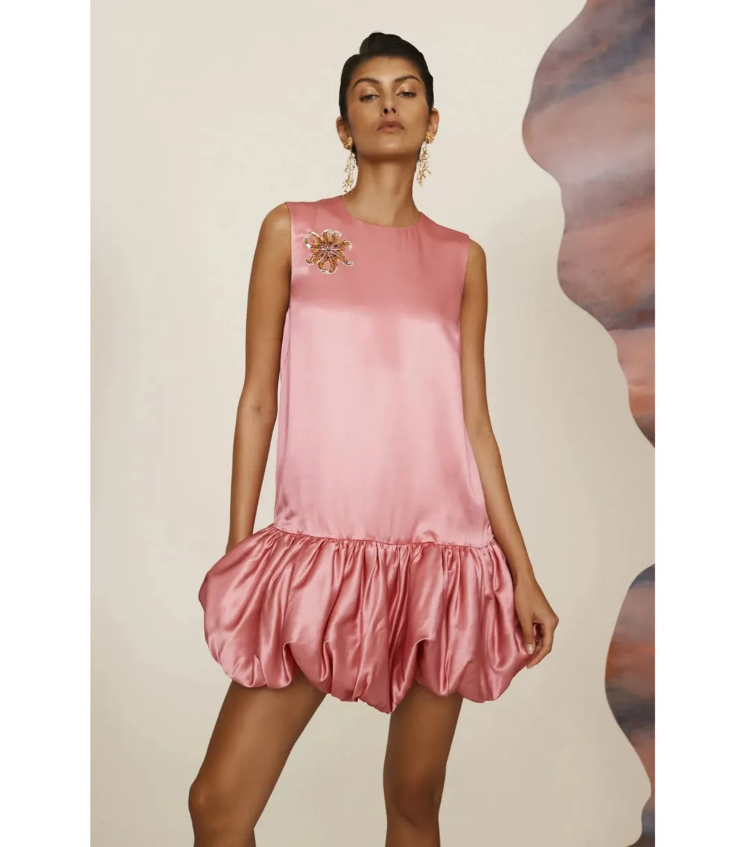 Alémais Neptuna Mini Dress Pink Size 14 for rent on The Volte - main image