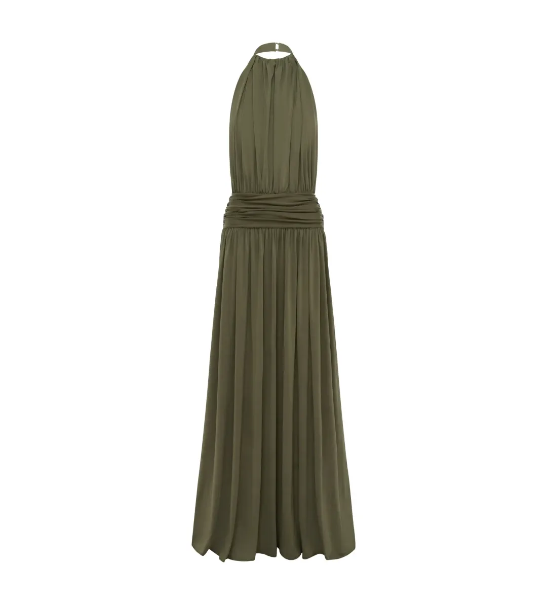 Arcina Ori Santina Maxi Dress in Khaki Size 10 for rent on The Volte - main image