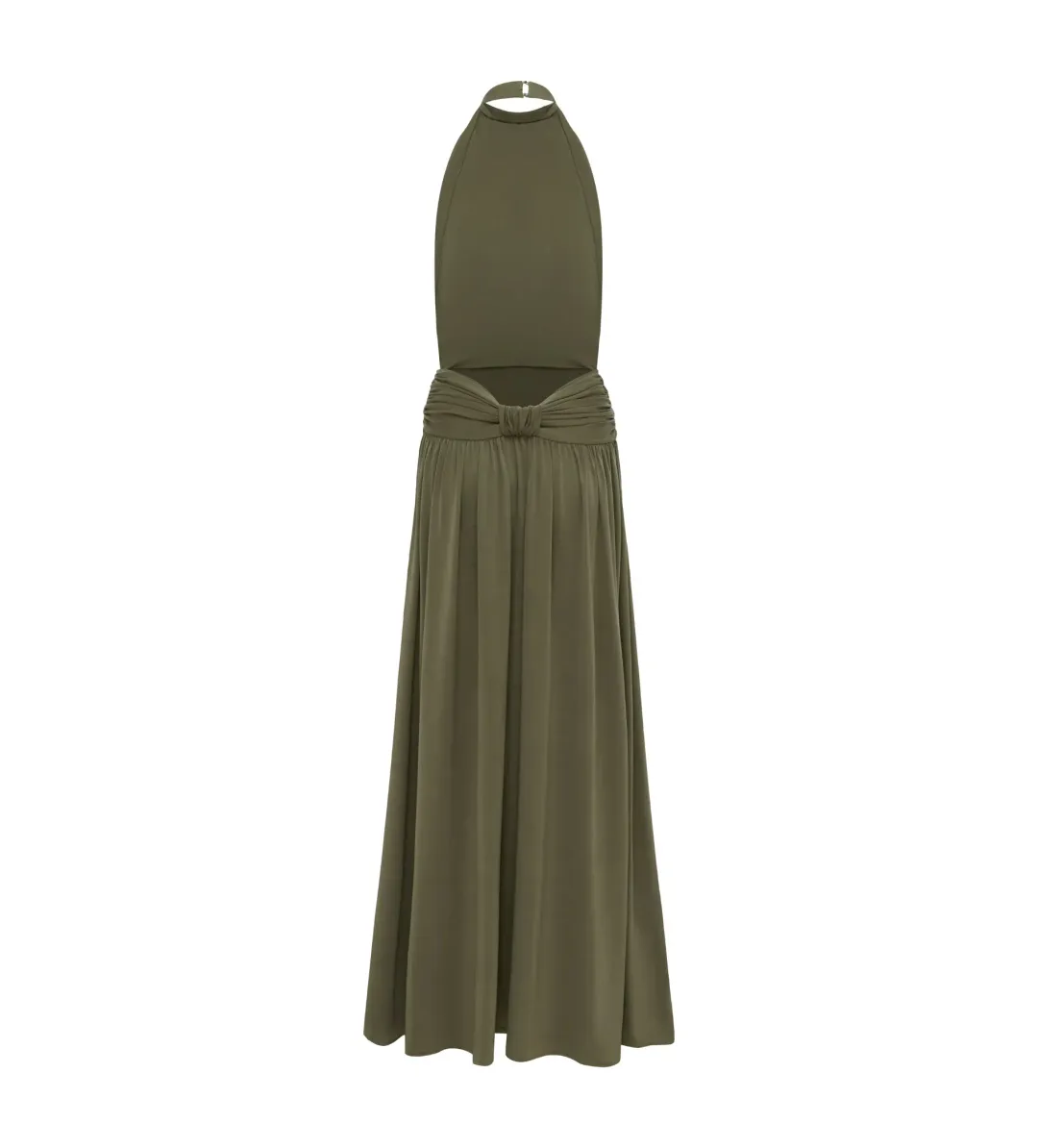 Arcina Ori Santina Maxi Dress in Khaki Size 10 for rent on The Volte - main image