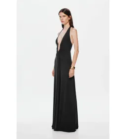 Misha Jennifer Cupro Maxi Dress Black Size XS/AU 6 for rent on The Volte - image 2