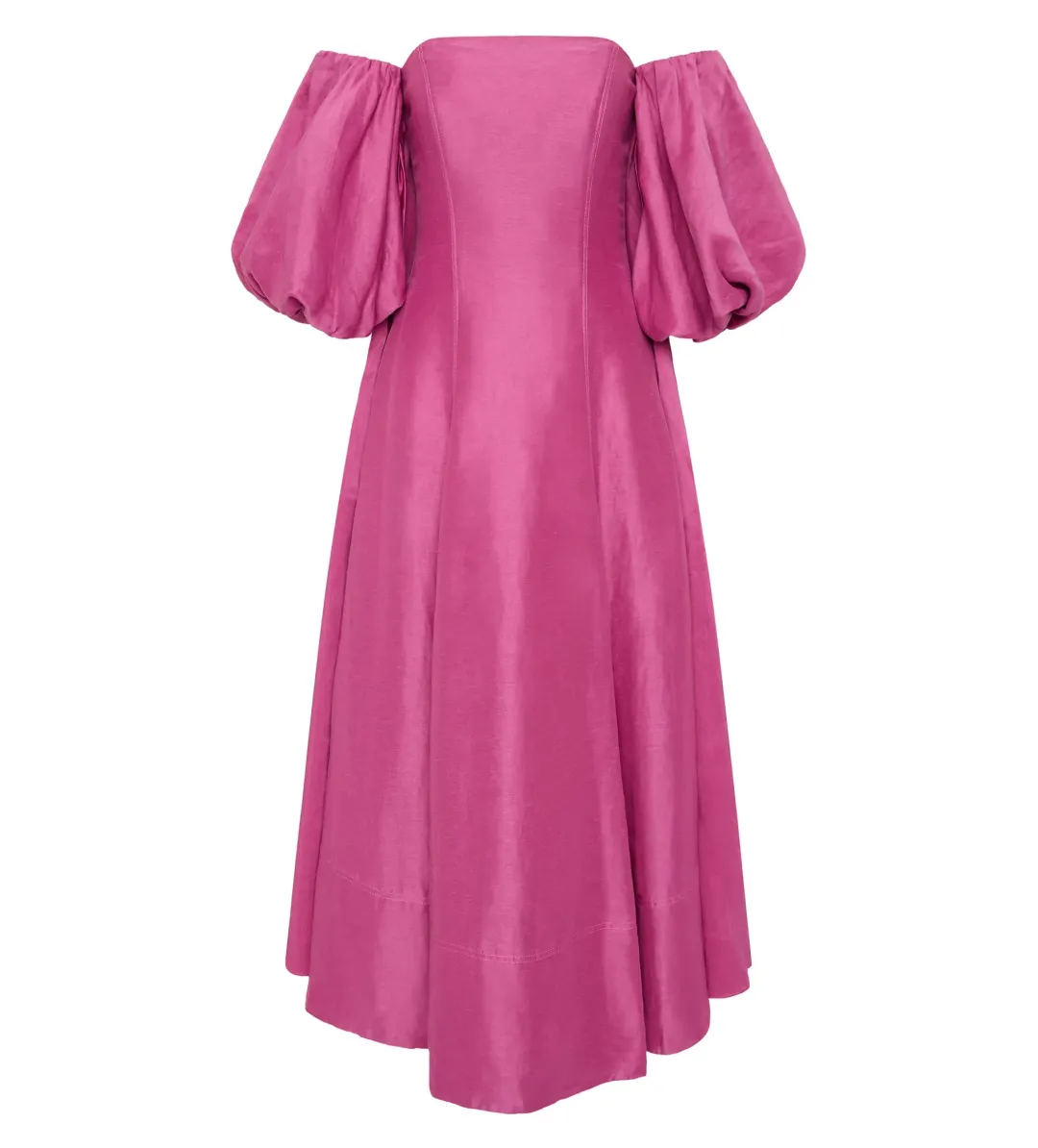 Aje Incarnation Midi Dress Magenta Size 10 for rent on The Volte - main image