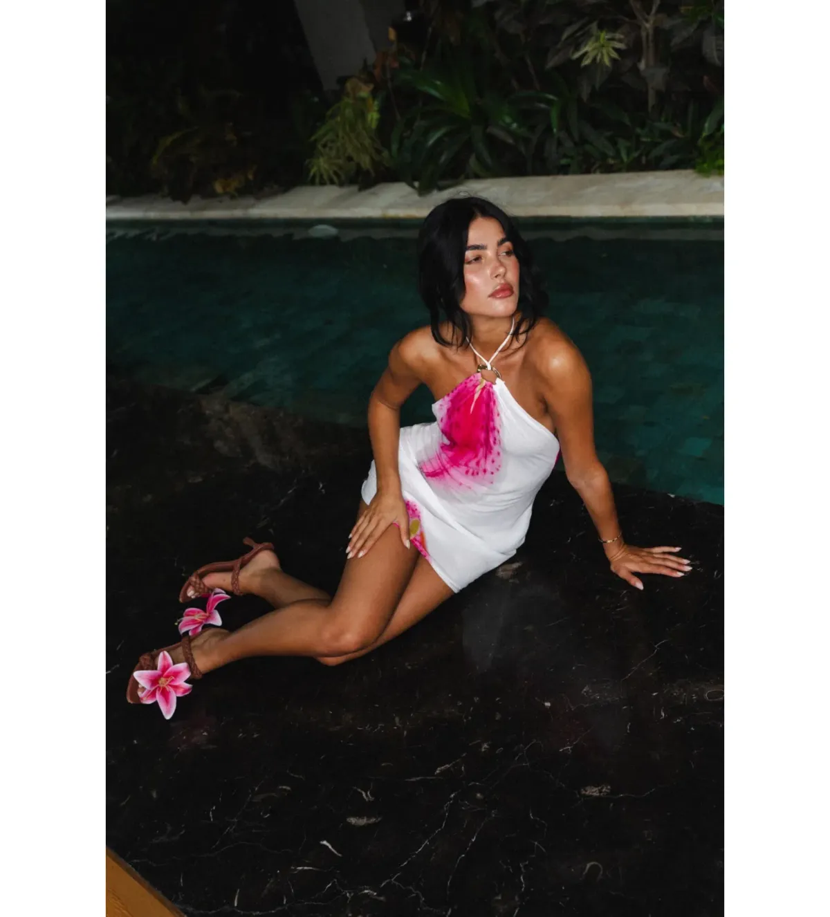 Hntr The Label Lexi Mini Dress in Lillie Size Med AU 10 for rent on The Volte - main image