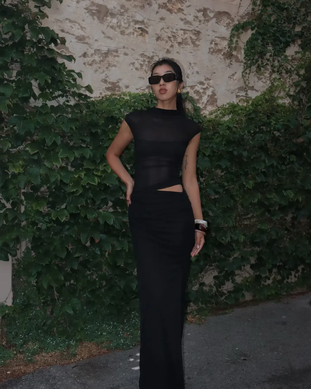 Benni Milo Mesh Maxi Dress Size 8 for rent on The Volte - main image