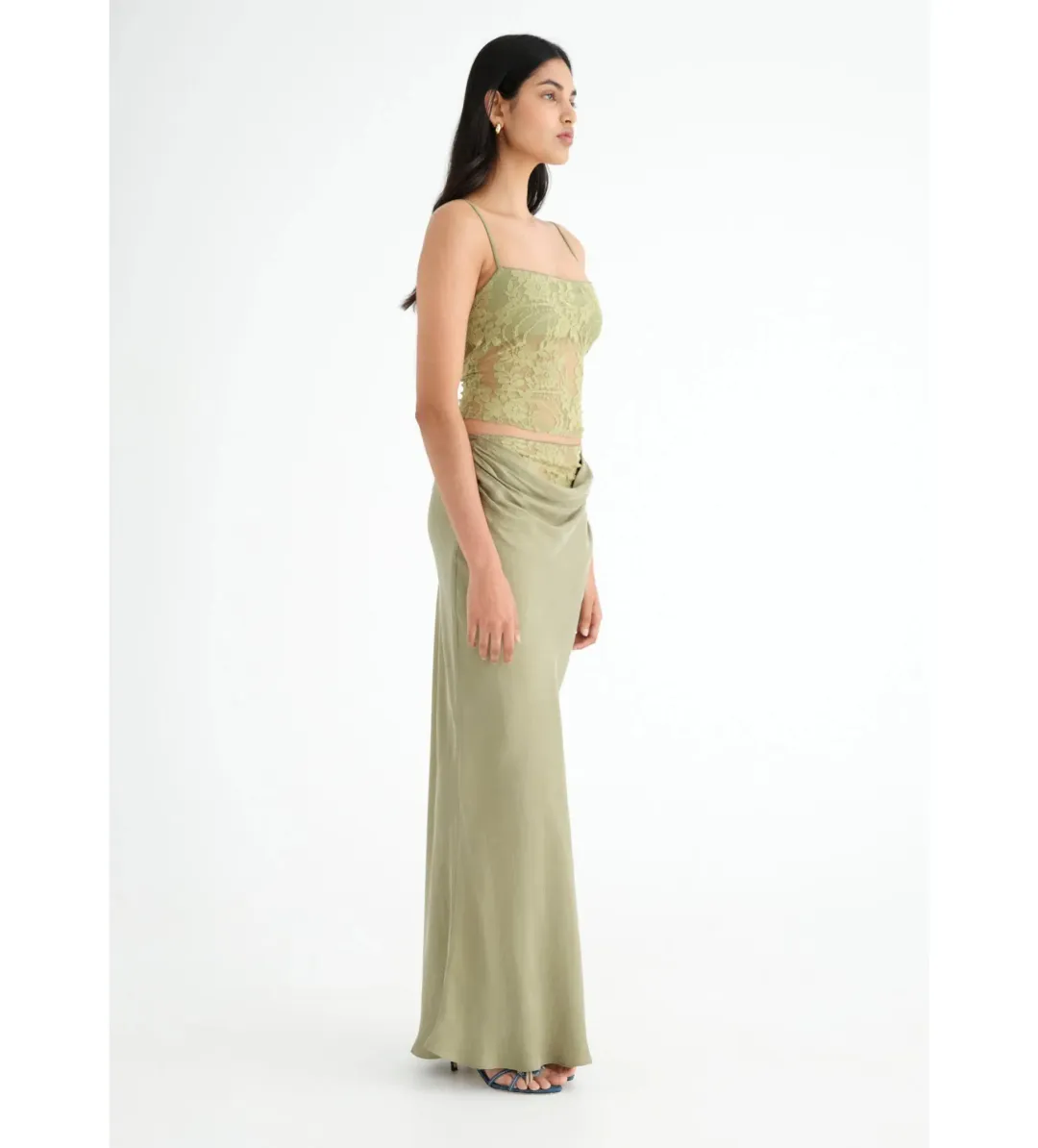 Benni Miko Maxi Set in Pear Size 8 for rent on The Volte - main image