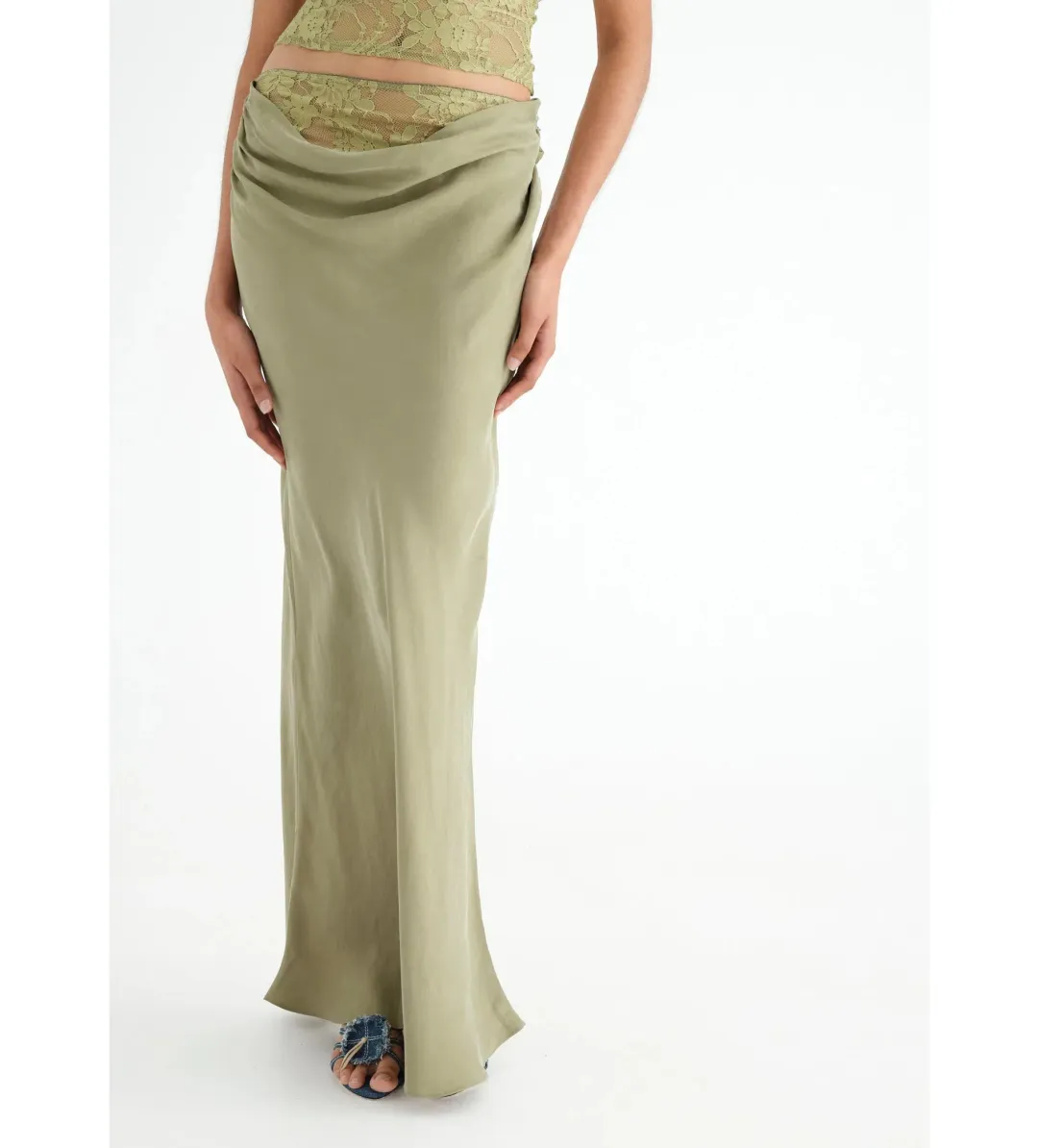 Benni Miko Maxi Set in Pear Size 8 for rent on The Volte - main image