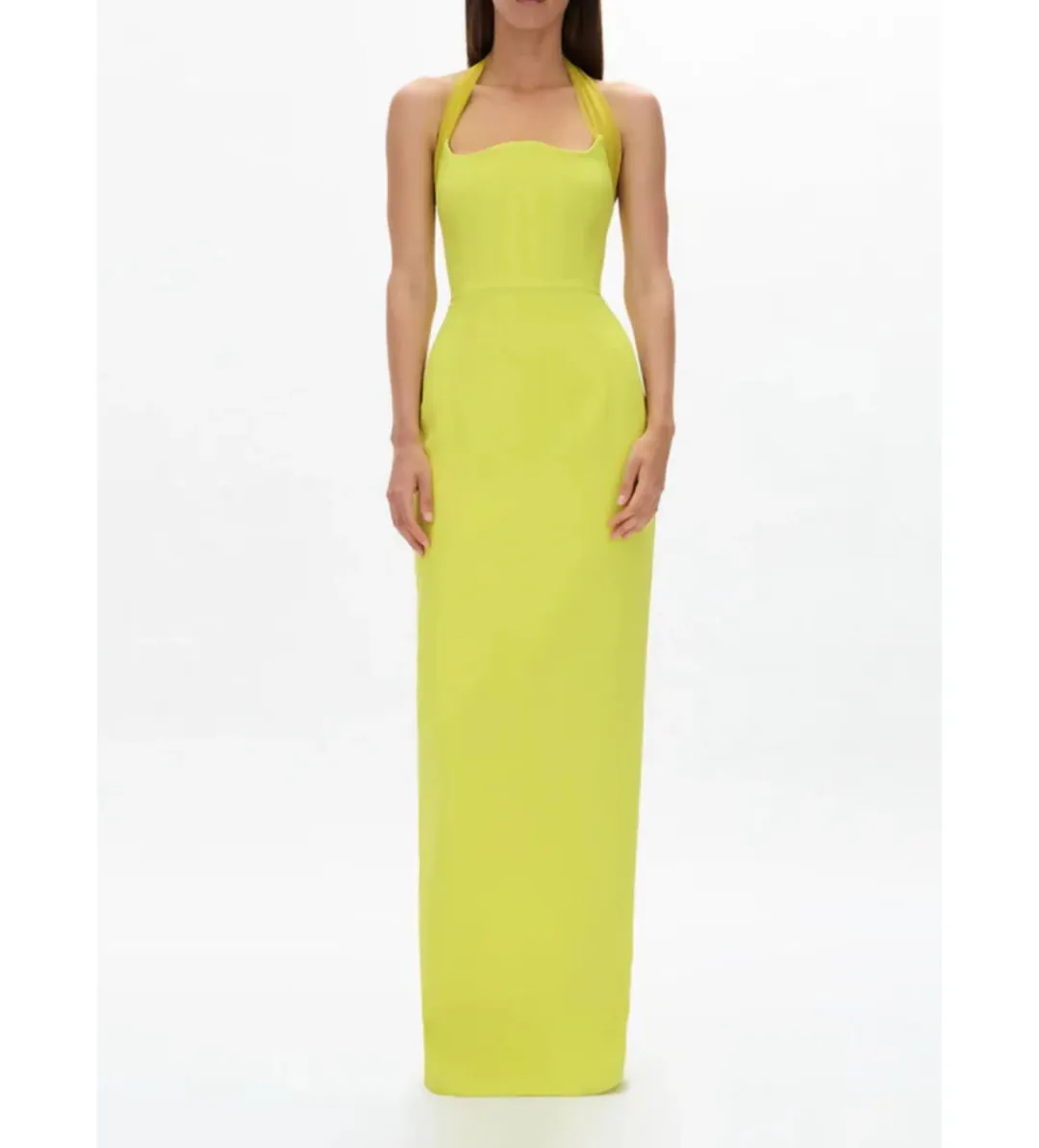 Rachel Gilbert Maria Gown in Citrus Size AU12 for rent on The Volte - main image