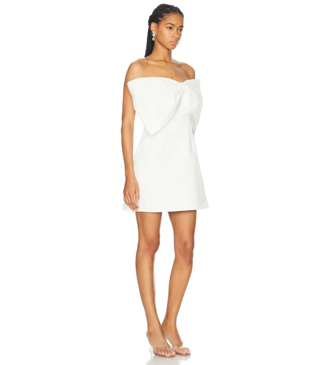 Rachel Gilbert Kace Mini Dress Ivory Size AU 6 for rent on The Volte - main image
