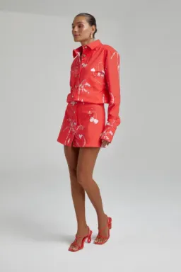 SUMMI SUMMI Denim Dress - Red Dragon of Hearts XL for rent on The Volte - image 1