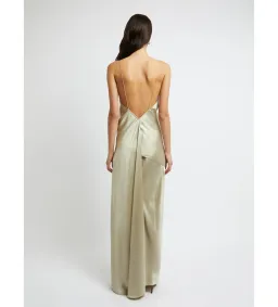 Christopher Esber Verdant Falls Draped Maxi Dress Putty Size AU 6 for rent on The Volte - image 3