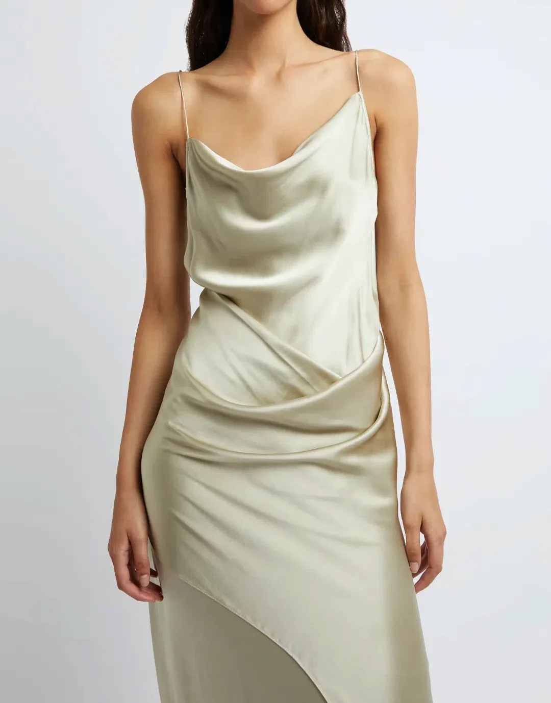 Christopher Esber Verdant Falls Draped Dress - size 6  for rent on The Volte - main image