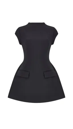 Odd Muse The Ultimate Muse Cap Sleeve Mini Dress Black Size S/AU 8 for rent on The Volte - image 5