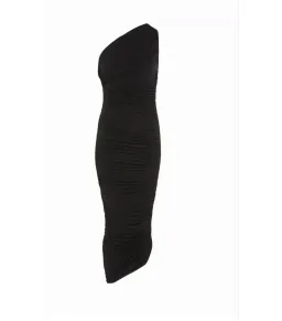 Gauge81 Ira One Shoulder Draped Jersey Dress Black Size AU 6 for rent on The Volte - image 5