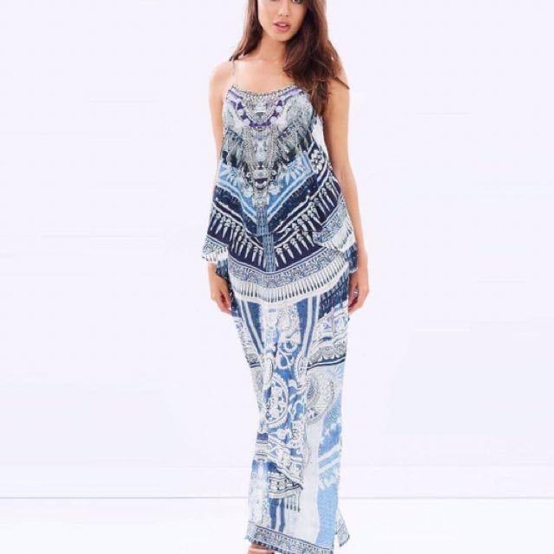 CAMILLA Tales of Batik Low Back Layered Dress Size XS  for rent on The Volte - main image