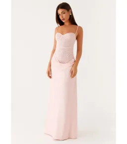 Peppermayo Exclusive Romy Maxi Dress Pink Size AU 4 for rent on The Volte - image 1