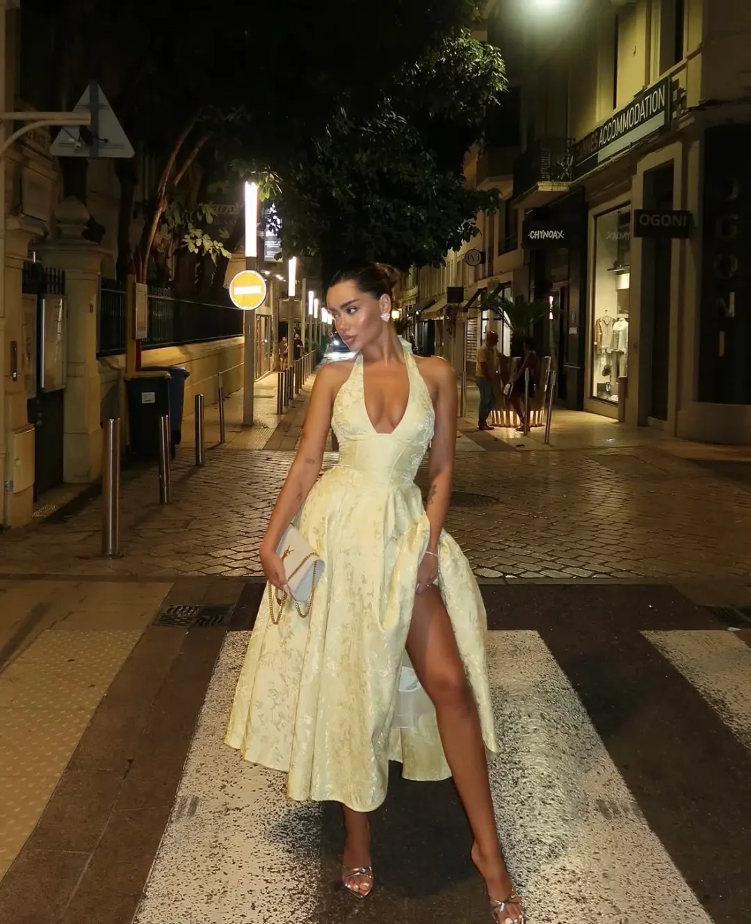 Babyboo Effie Midi Dress in Lemon  for rent on The Volte - main image