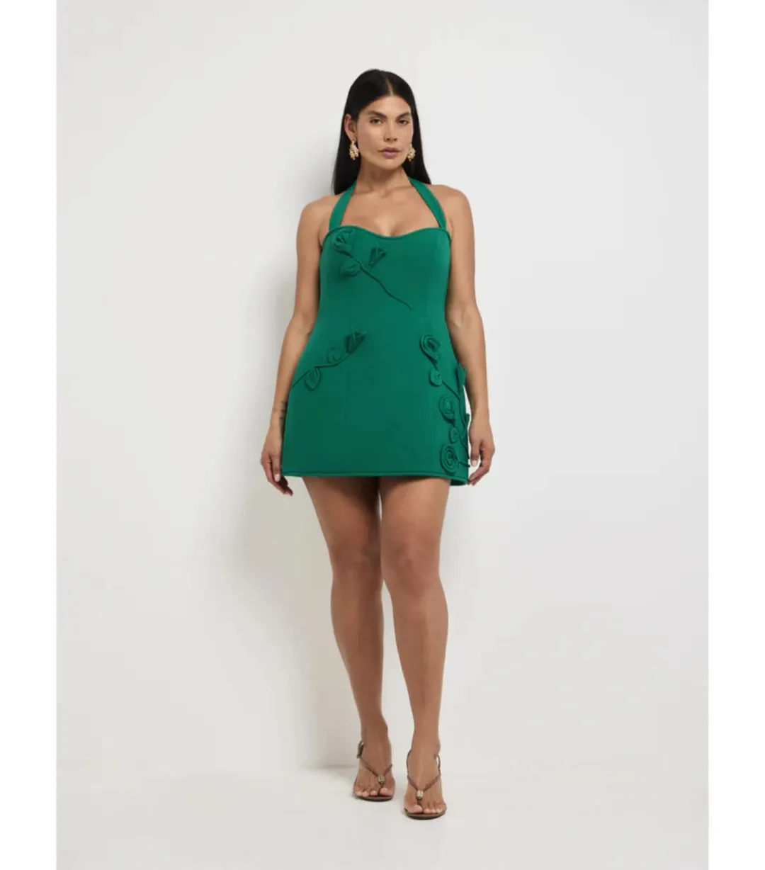 Sheike Maya Mini Dress Jade Green Size 12 for rent on The Volte - main image