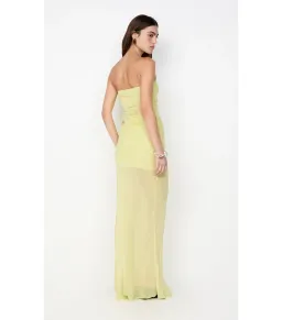 Bec & Bridge Jehnaya Strapless Maxi Dress Citrus Size AU 10 for rent on The Volte - image 2