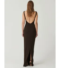 Effie Kats Verona Maxi Gown Coffee Brown Size M / AU 10 for rent on The Volte - image 3