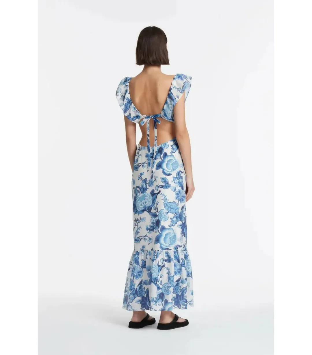 Sir the label Amaris Frill Midi Dress Floral Size 0 for rent on The Volte - main image