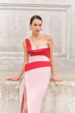 Eliya The Label Cartia Dress Pink Size XS / AU 6  for rent on The Volte - image 3