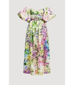 Aje Adina Midi Dress Lavender Size AU 10 for rent on The Volte - image 5