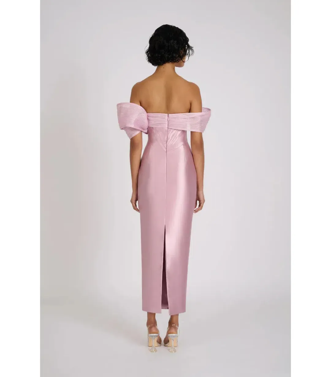 Eliya The Label Annika Midi Dress Mauve Size AU 8 for rent on The Volte - main image