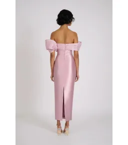 Eliya The Label Annika Midi Dress Mauve Size AU 8 for rent on The Volte - image 2