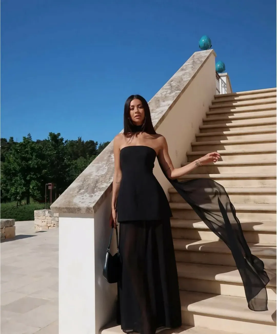 Sheike Marissa Maxi Dress in Black Size AU 8 for rent on The Volte - main image