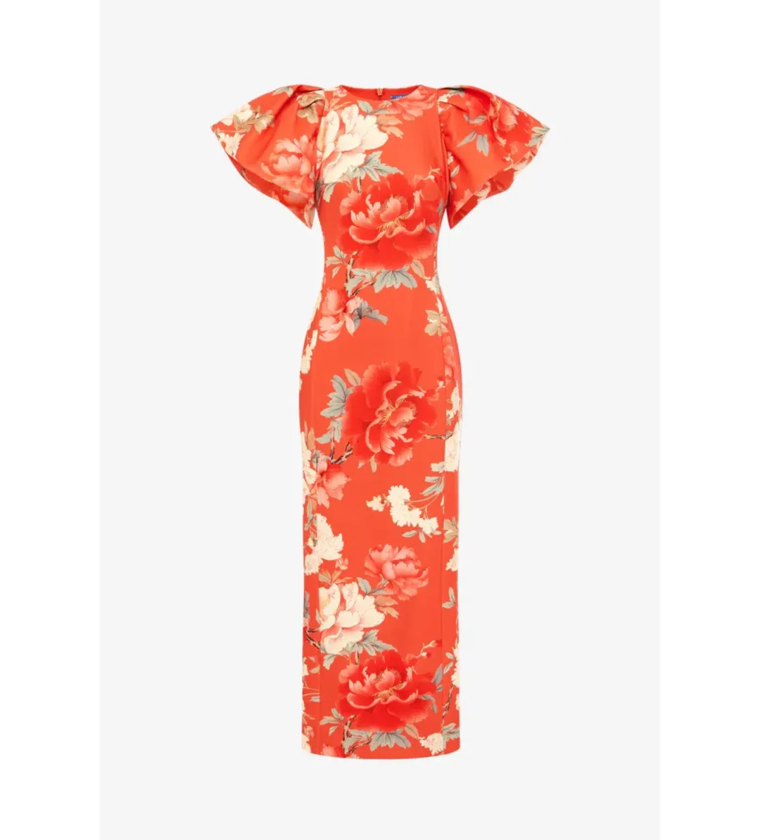 Leo Lin Lucinda Maxi Dress Saffron Peony Print Size 12 for rent on The Volte - main image