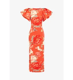 Leo Lin Lucinda Maxi Dress Saffron Peony Print Size 12 for rent on The Volte - image 5