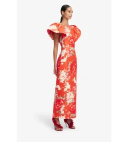 Leo Lin Lucinda Maxi Dress Saffron Peony Print Size 14 for rent on The Volte - image 2
