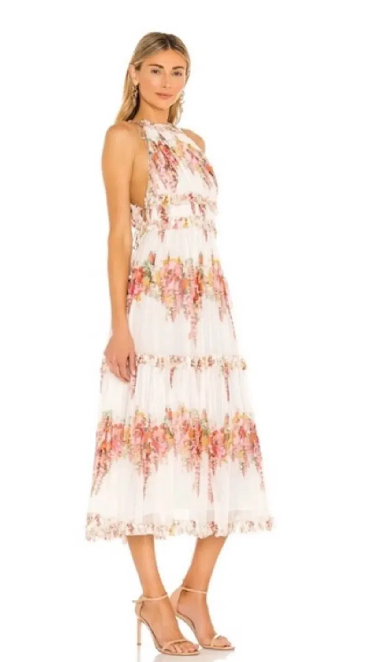 Zimmerman Mae Midi Dress Size 0p for rent on The Volte - main image